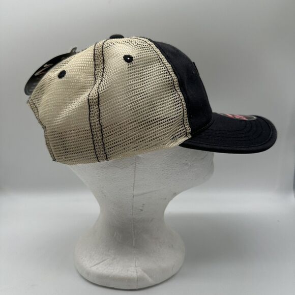 NWT Texas Tech Red Raiders Black Logo Mesh Snapback Trucker Hat Cap Zephyr NCAA - Picture 5 of 7